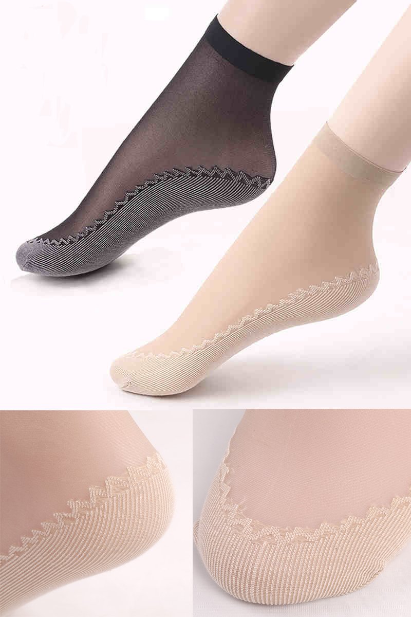 sỉ 10 đôi tất siêu mỏng chống trơn dành cho nữ