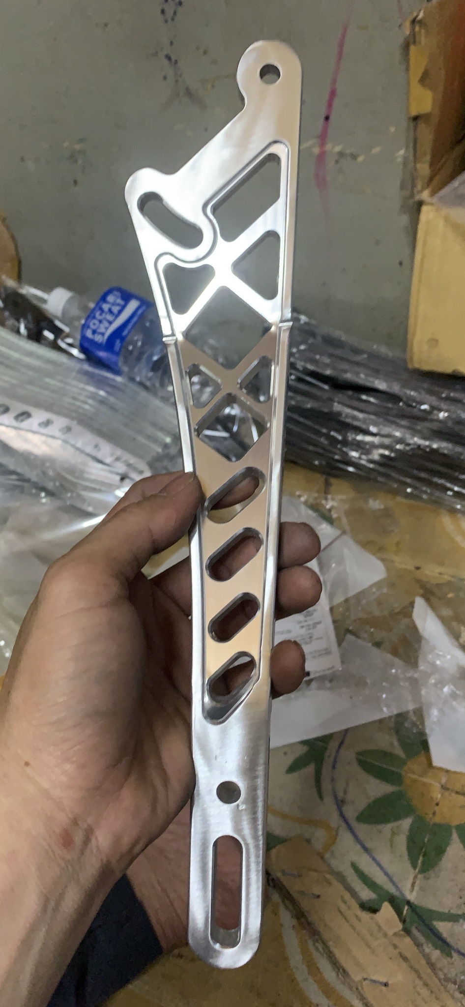 Gác chân malay+pas 10 ly treo pô cnc dành cho ex 150 exciter 150, ex 155 exciter 155
