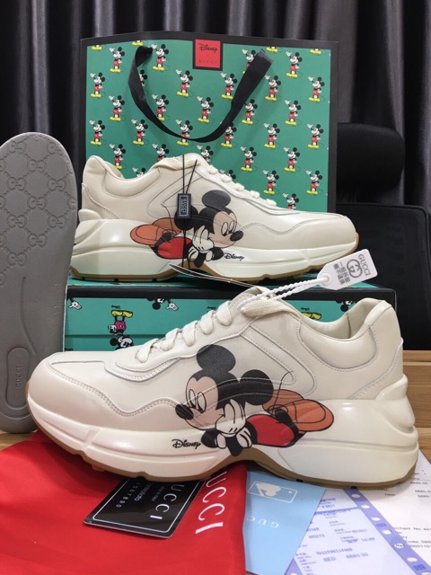 Giày thể thao GUCCImickey nam nữ hàng cao cấp