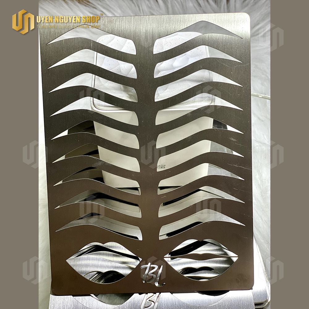 Khuôn vẽ chân mày, môi trên da giả inox 304 / dcpx uyên nguyễn