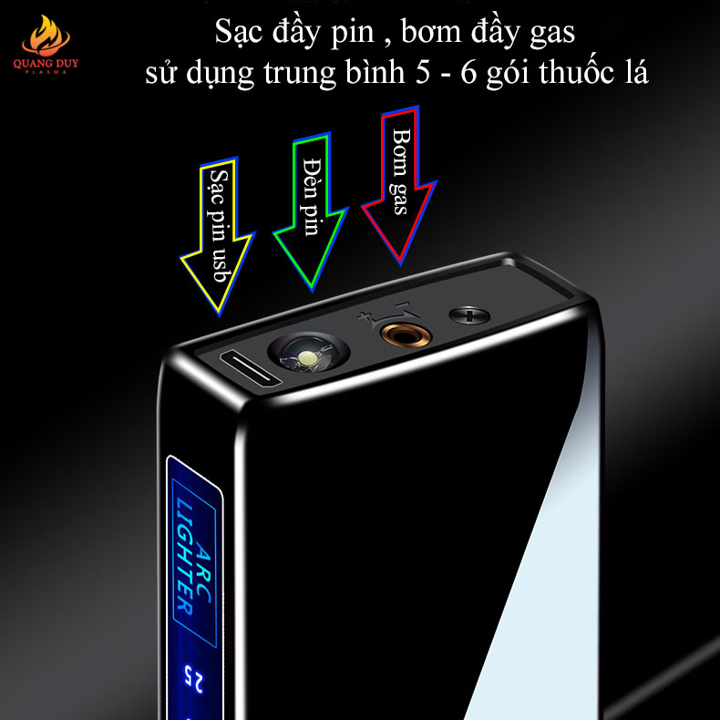 Bật lửa điện khò độc lạ 2 chế độ lửa cao cấp