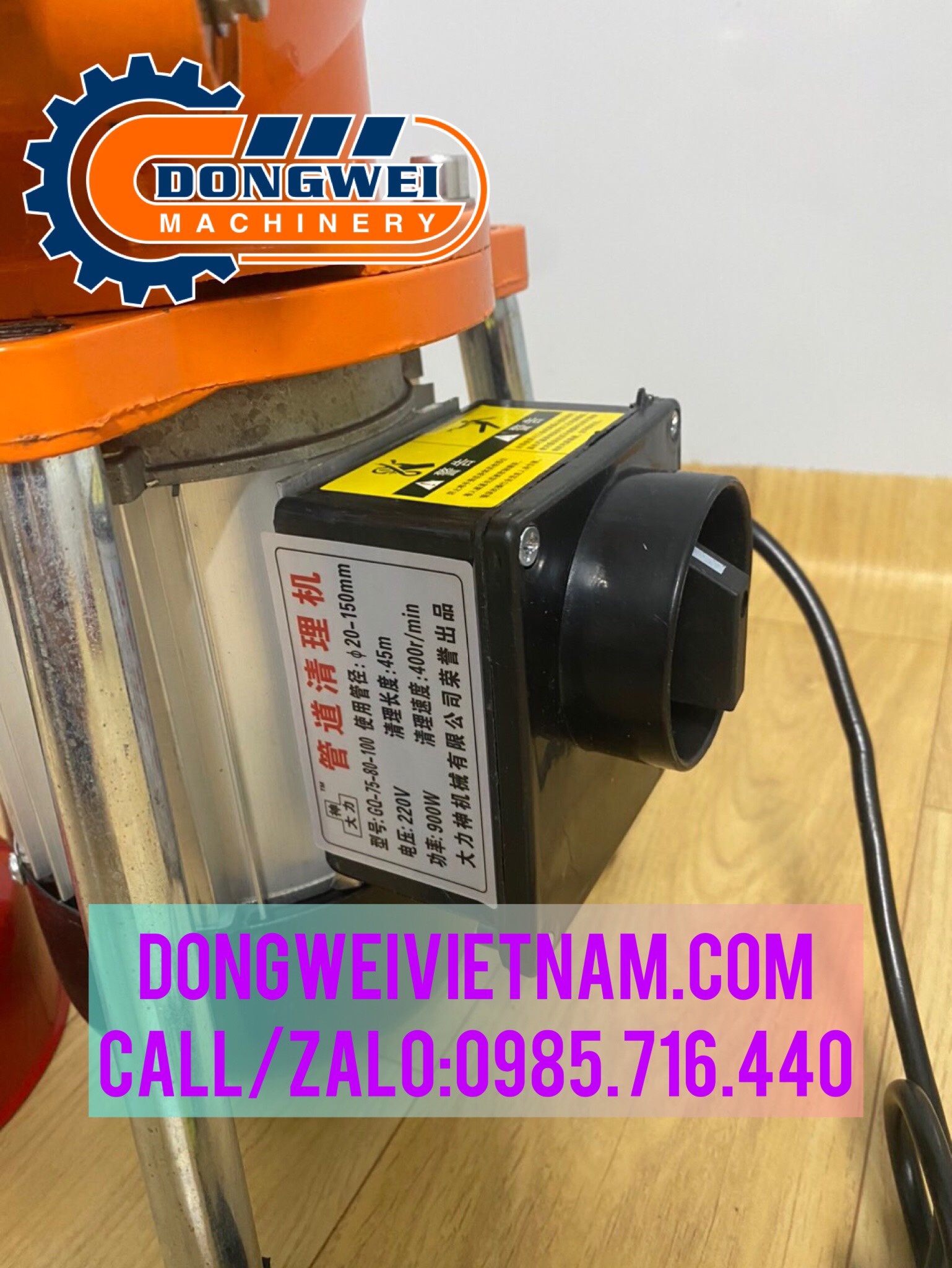 Máy Thông Tắc Lò XO GQ80-900w