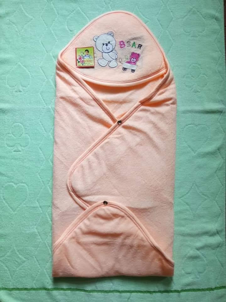 [HCM]Choàng ủ kèm nón cho bé