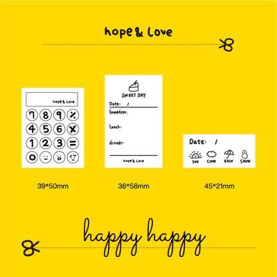 [HCM]BỘ STAMP DẺO KẾ HOẠCH