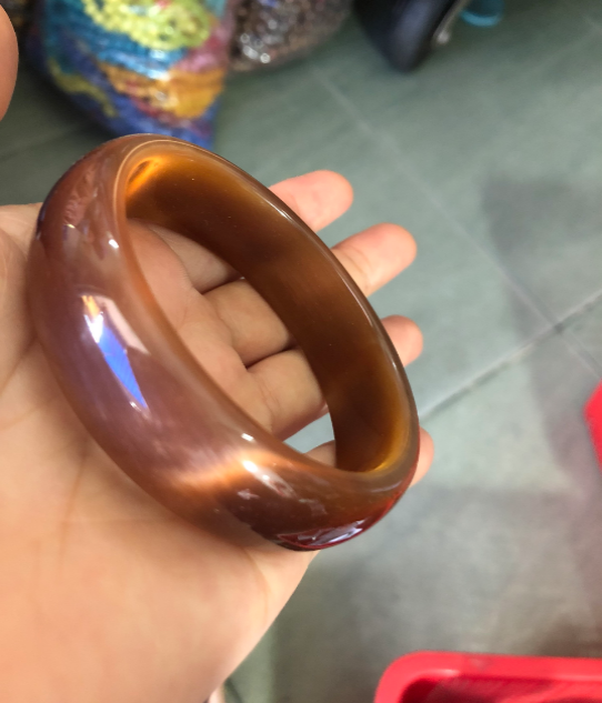 [HCM]{ SIÊU HOT }  Vòng tay đá Mắt mèo bản lớn đủ màuhàng mới đẹp như hình.NI 53-58