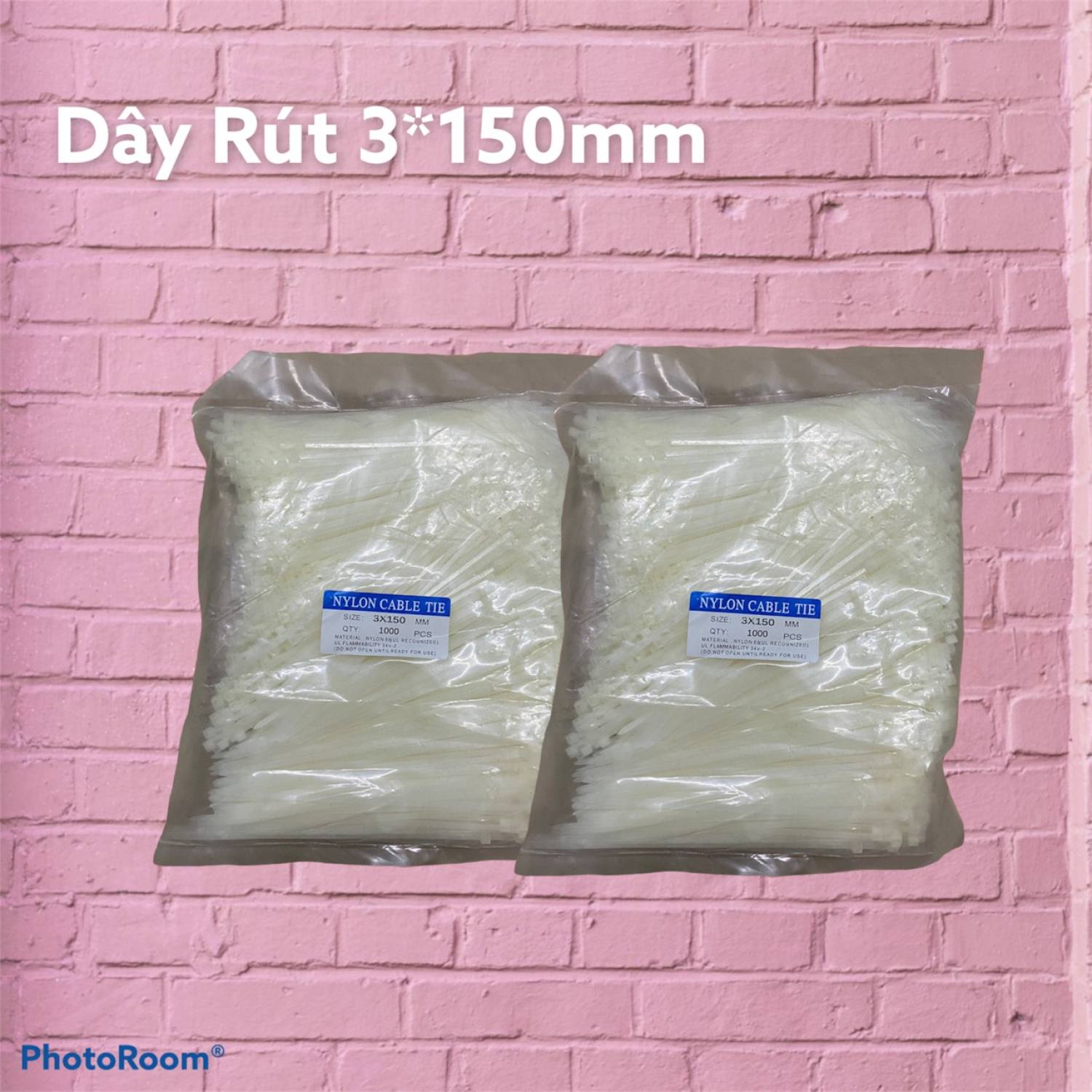 Dây rút nhựa 3*150mm ( ĐÓNG GÓI 1 BỊCH GỒM 1000 SỢI DÂY RÚT )