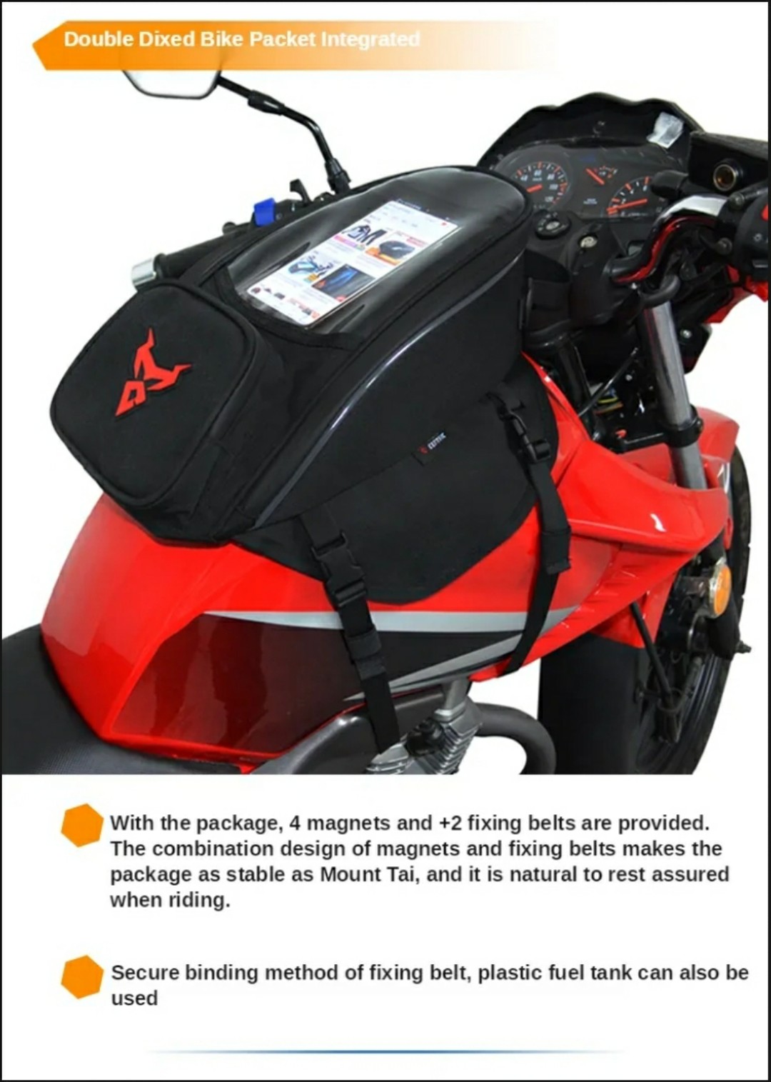 TÚI HÍT BÌNH XĂNG MOTO CENTRIC CHÍNH HÃNG