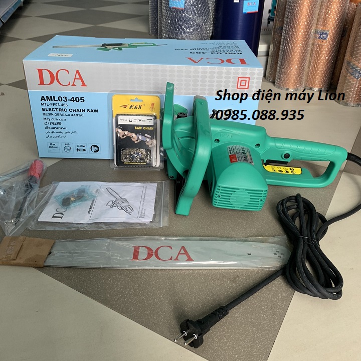 Máy cưa xích điện 1300w dca aml03-405