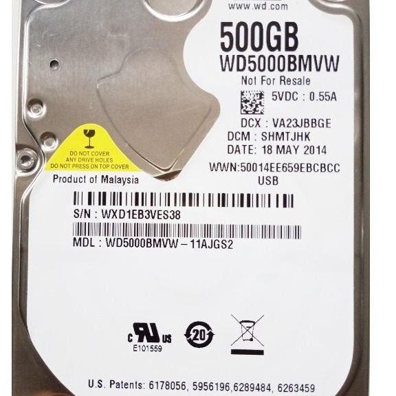[HCM]Ổ Cứng HDD Laptop 500GB - Bảo hành 12 tháng