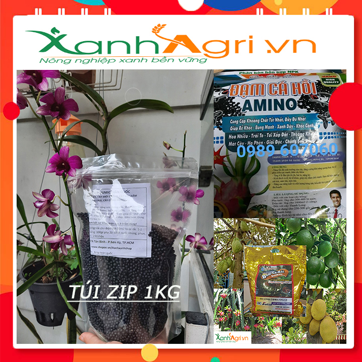 [HCM]Phân bón hữu cơ đạm cá hồi túi Zip 1kg