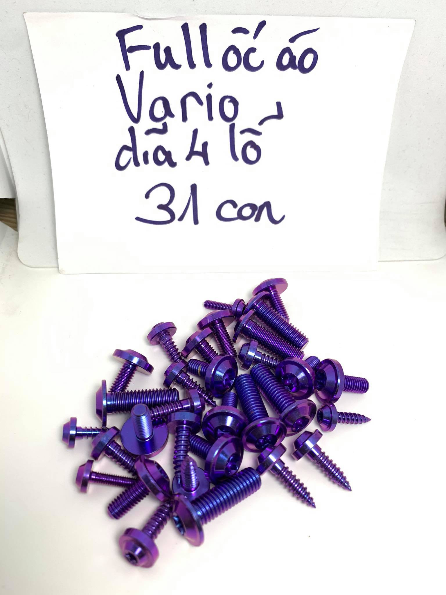 Combo full ốc Titan Gr5 cho Satria Raider bộ 45 con