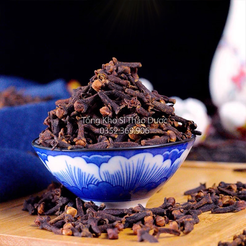 Nụ đinh hương 1kg, đinh hương khô, nụ to,  thơm, gia vị nấu phở, lẩu, mai quế lộ, xông nhà