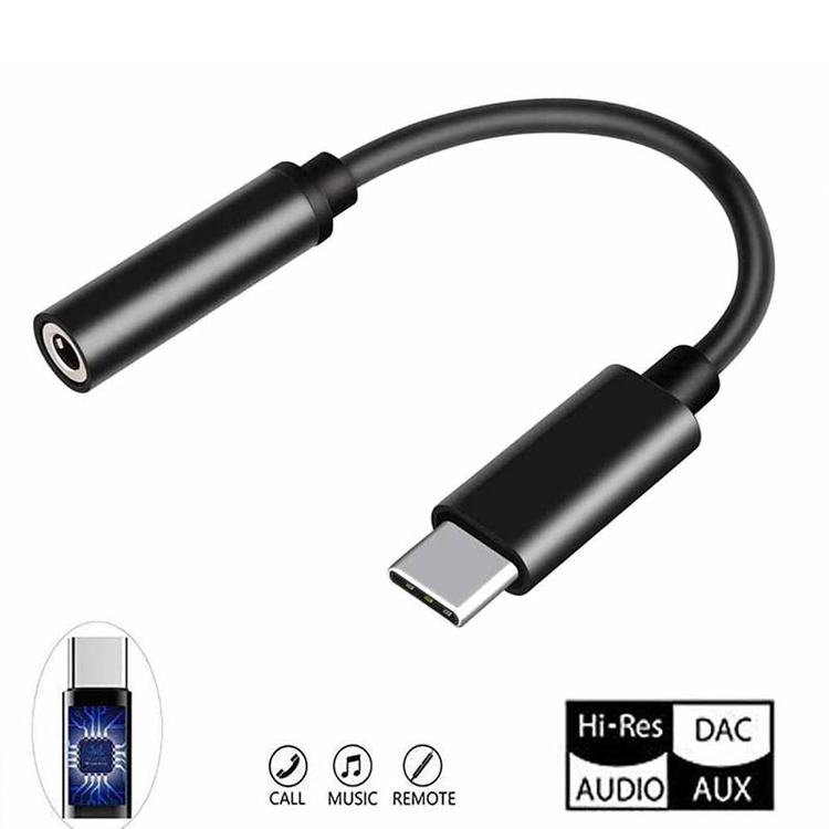 Cáp âm thanh Type-C to Jack AUX 3.5 Mm cho Xiaomi, huawei