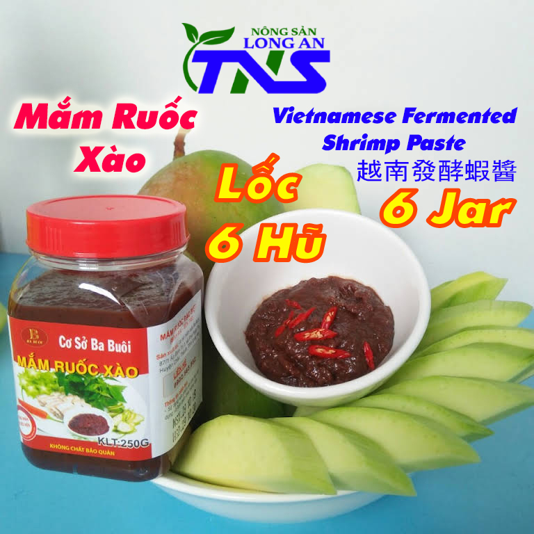 Freeship-lốc 6 hũ mắm ruốc xào ba buôi long an - hũ 250g