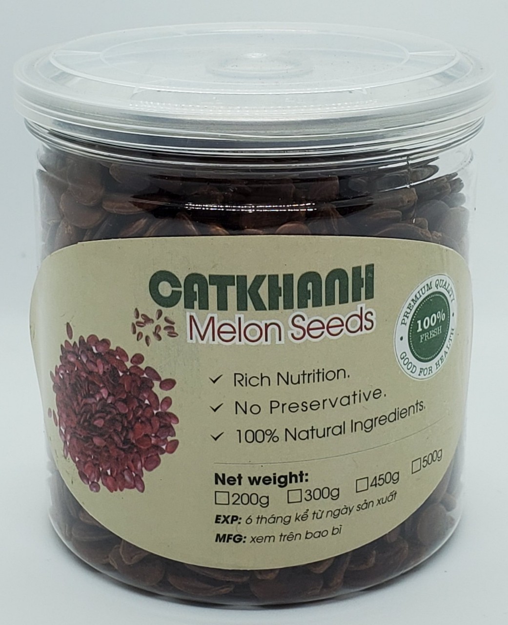 Hạt dưa Cát Khánh lon 200gr