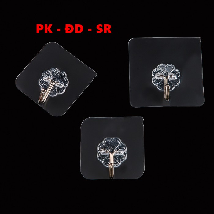 Móc dán tường Hình hoa trong suốt - Siêu Rẻ
