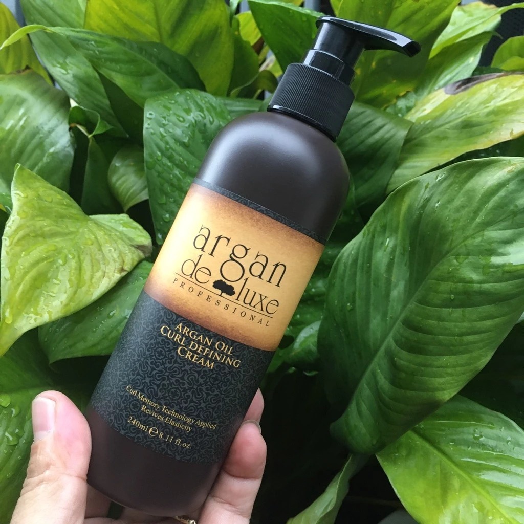 Kem tạo kiểu tóc uốn xoăn Argan Deluxe Curl Defining Cream 240ml