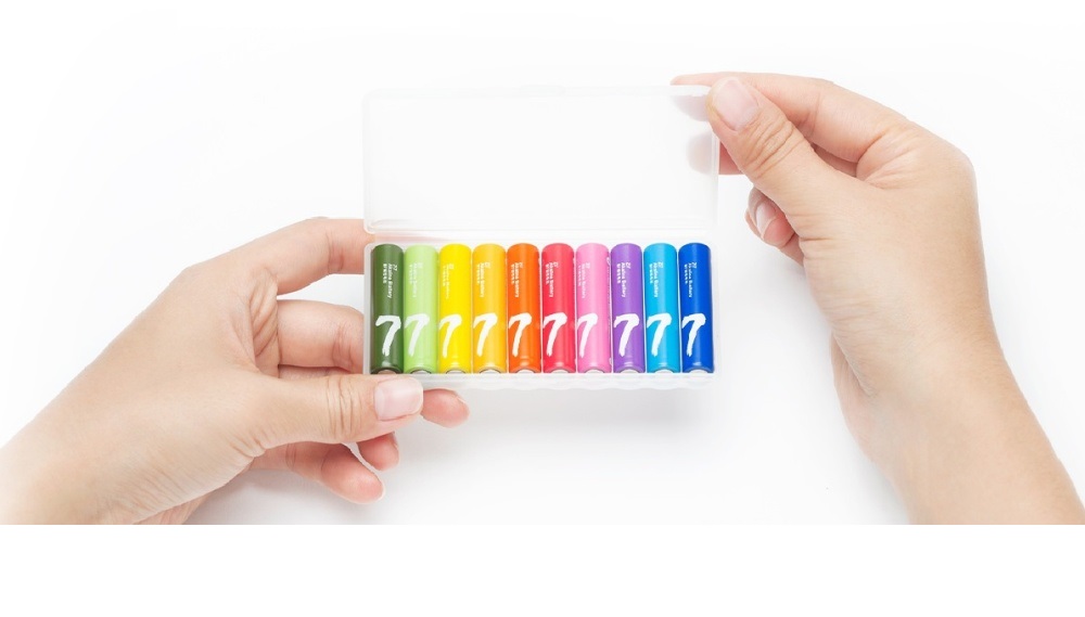 Hộp 10 pin tiểu AAA số 7, AA số 5 Xiaomi Rainbow