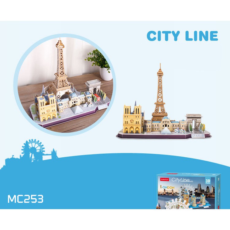 Mô hình giấy 3D CubicFun - City Line Paris - MC254h