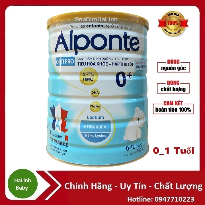 Sữa Alponte Optipro 0 800g Date 2026