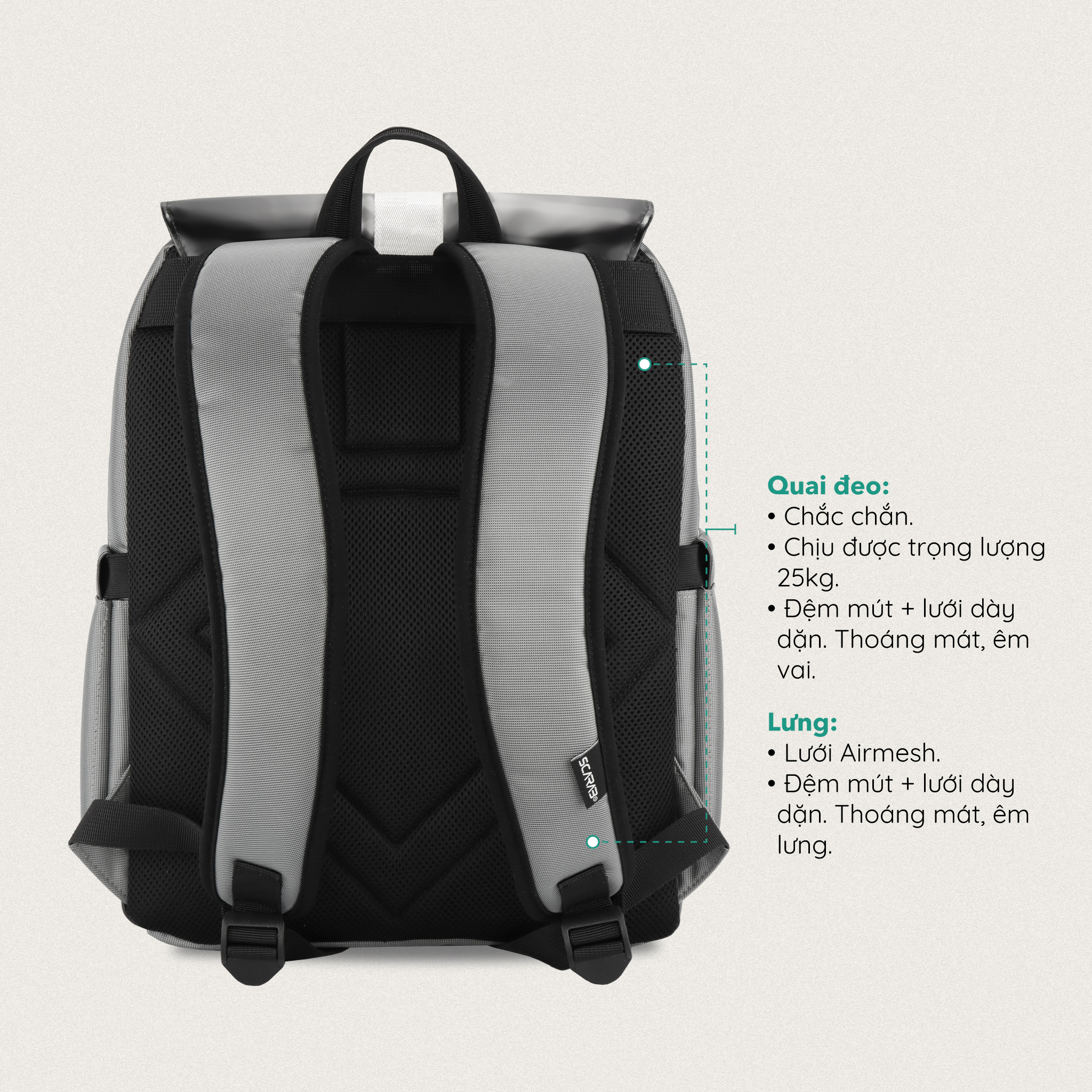 Balo Size Lớn SCARAB - STURDY Backpack Unisex