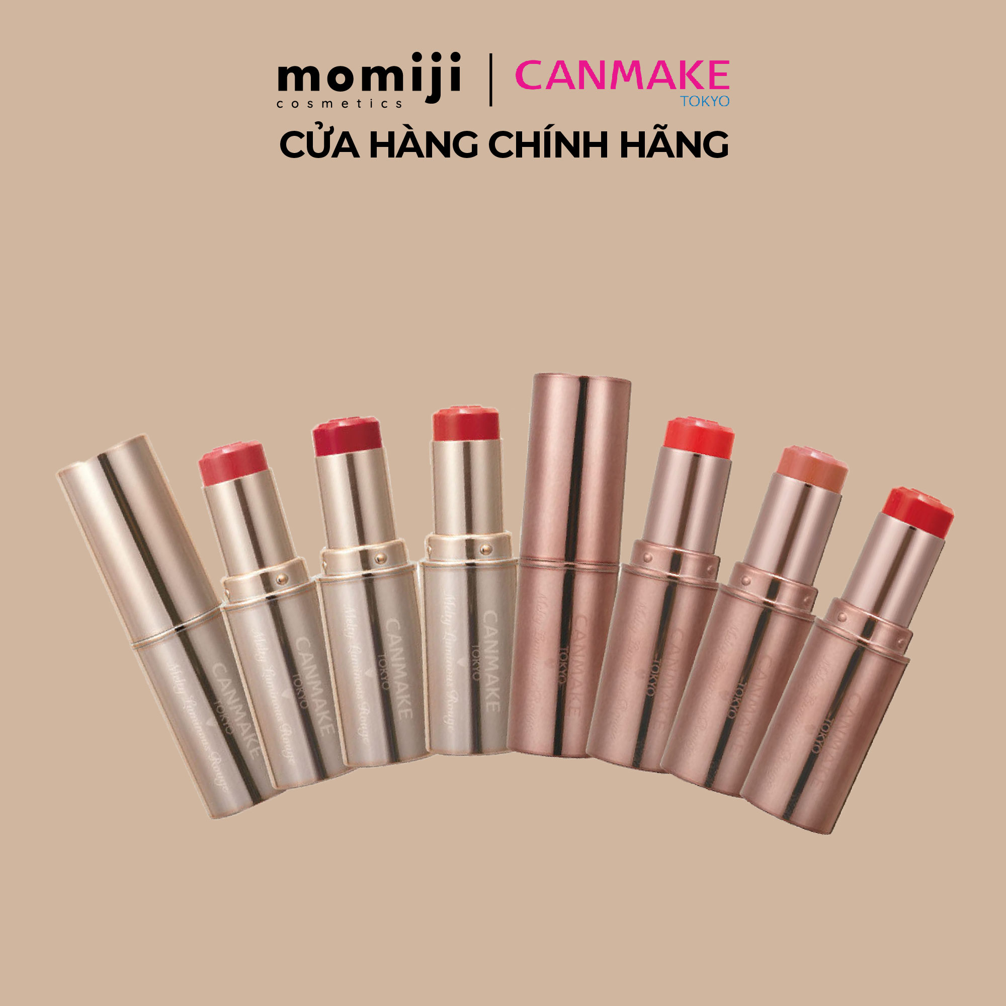 [ĐỦ MÀU] Son màu Canmake Melty Luminous Rouge