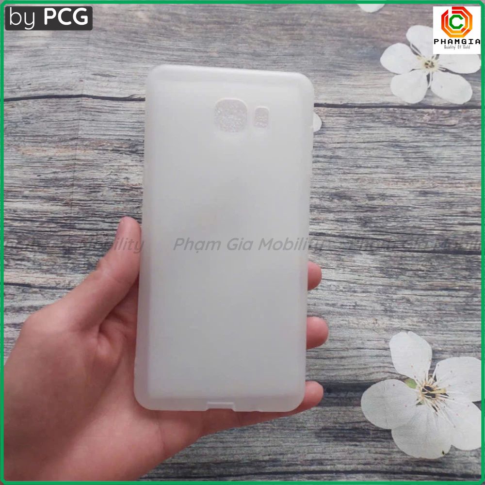 Ốp lưng Samsung C9 pro dẻo trong nhám, trong suốt