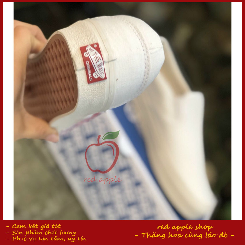[XẢ KHO] Giày thể thao Slip-on Trắng - RED APPLE SHOP