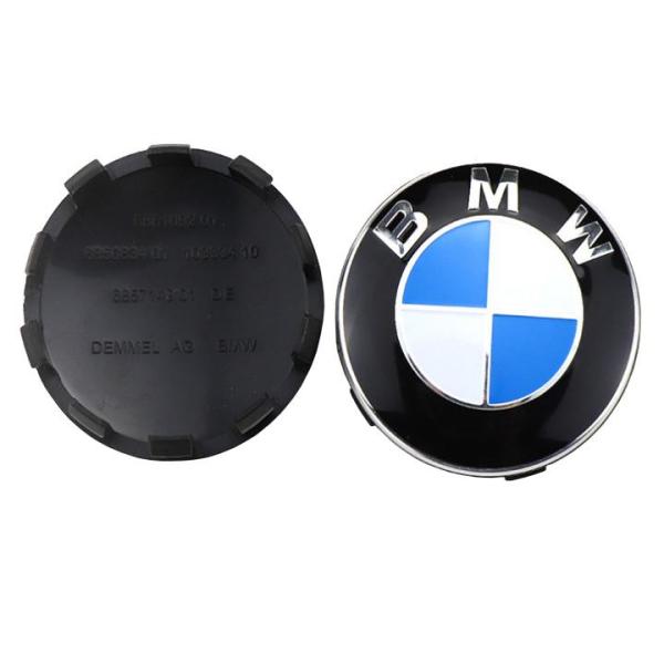 1 chiếc logo chụp mâm bánh xe ô tô, xe hơi BMW68-S5.5 đường kính 55mm