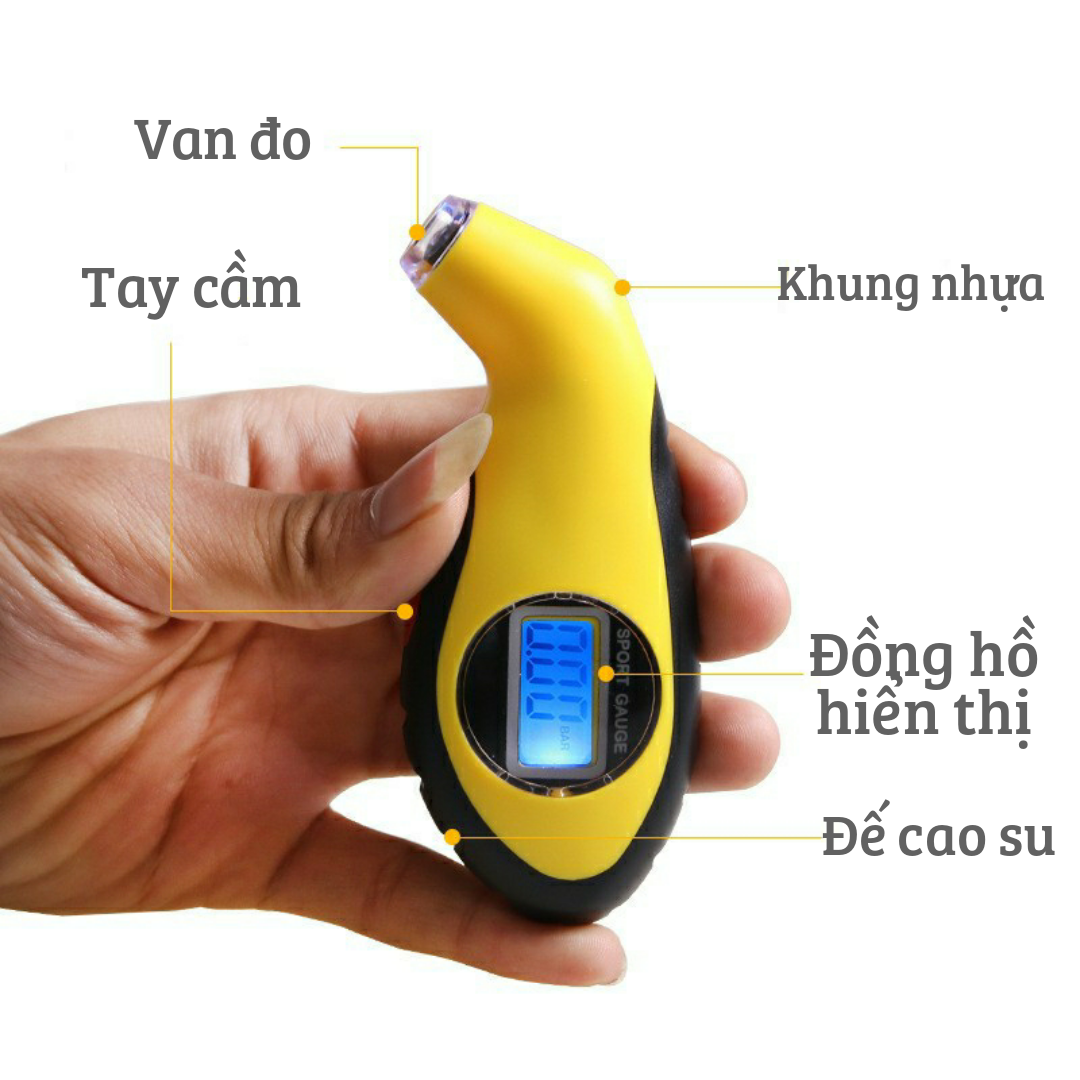 Máy đo áp suất lốp ô tô, xe hơi