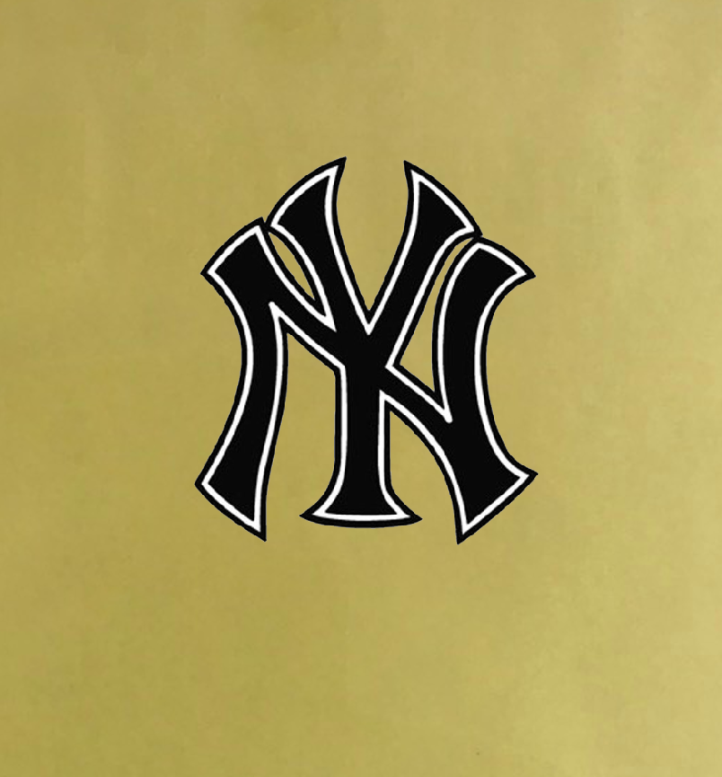 NY logo heat transfer pyrography, beautiful design-shirt printing, good washing, durable, sharp- Pet printing technology heat transfer-iron directly on the fabric, the clothing is beautiful-majestic. Chlorine and chlorine