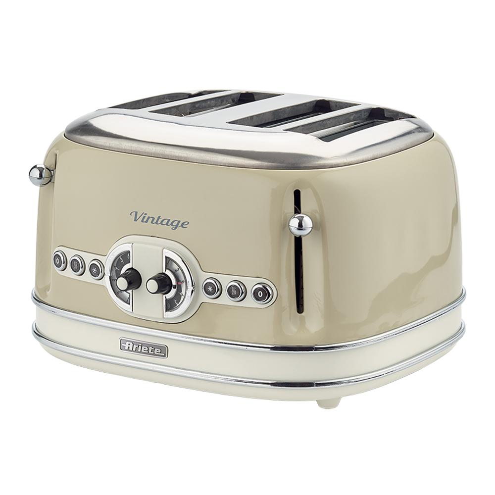 Máy nướng bánh mỳ 4 khay Ariete MOD.0156/03 (màu kem)