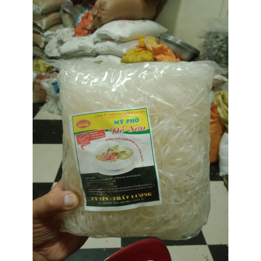 Mì phở Đồ Sơn mềm ngon (300gr) Đại lý gạo Bà Tám