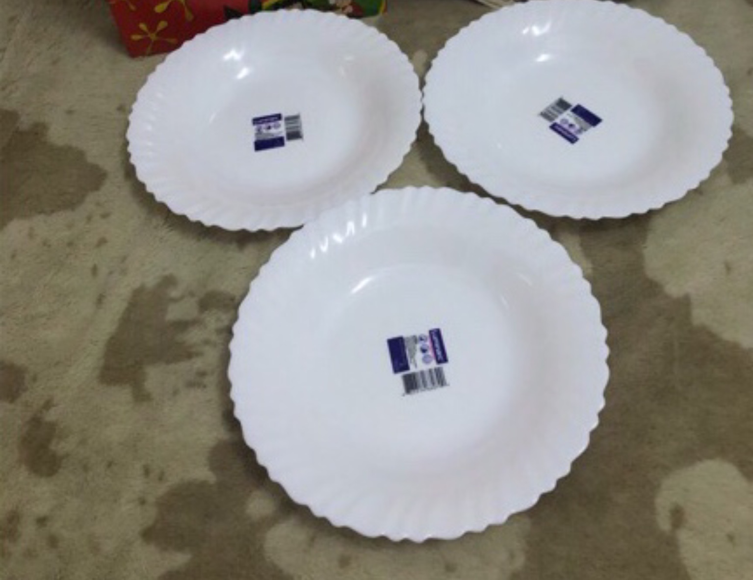 Combo3  dĩa thủy tinh 23cm của luminarc