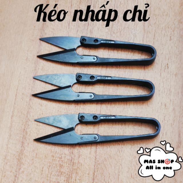 Kéo nhấp cắt chỉ, keo bấm đen