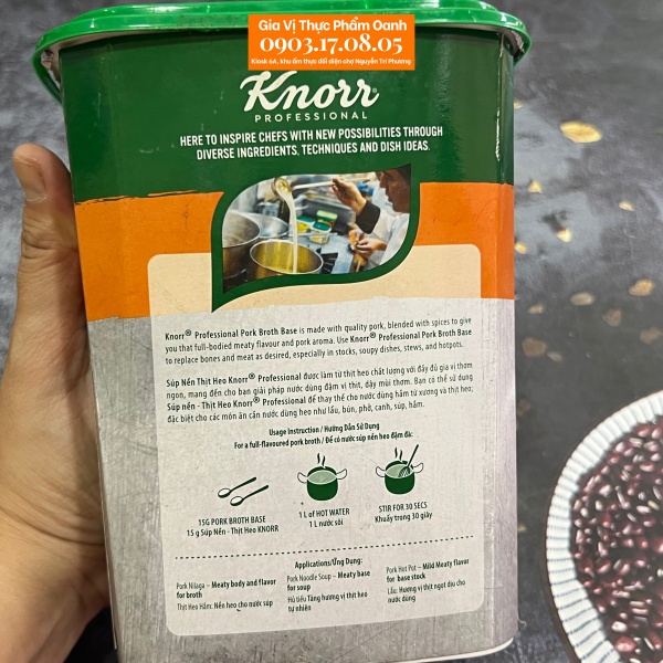Súp nền thịt heo Knorr (1,5kg)