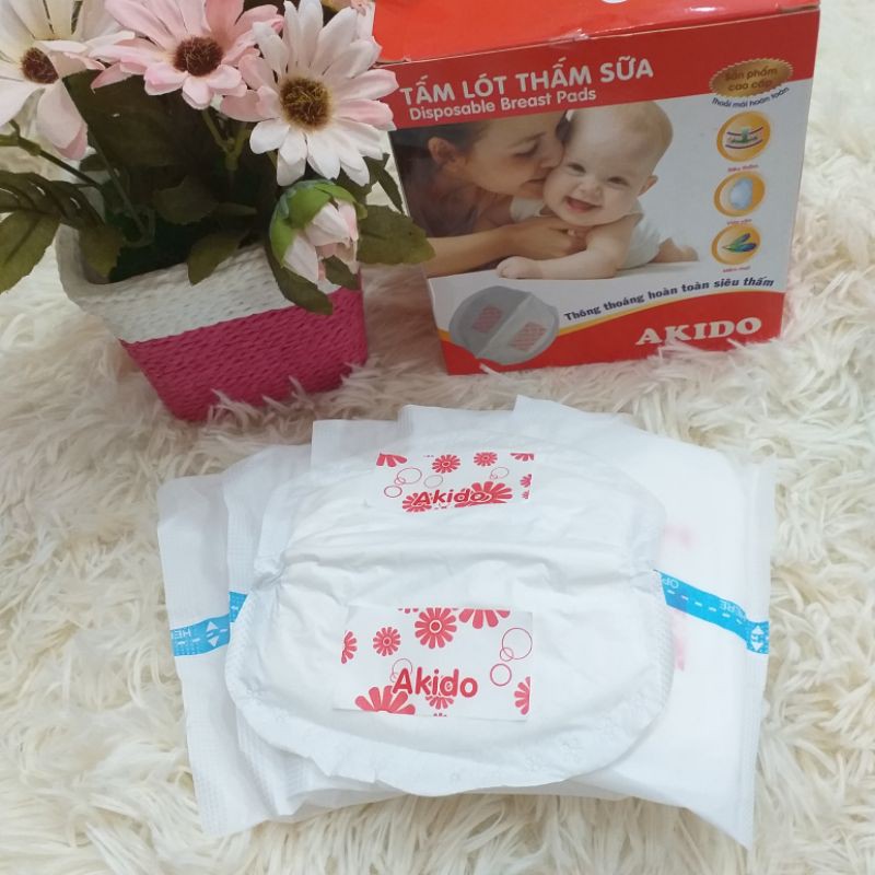 [HCM]Miếng lót thấm sữa Akido ( hộp 24 miếng)
