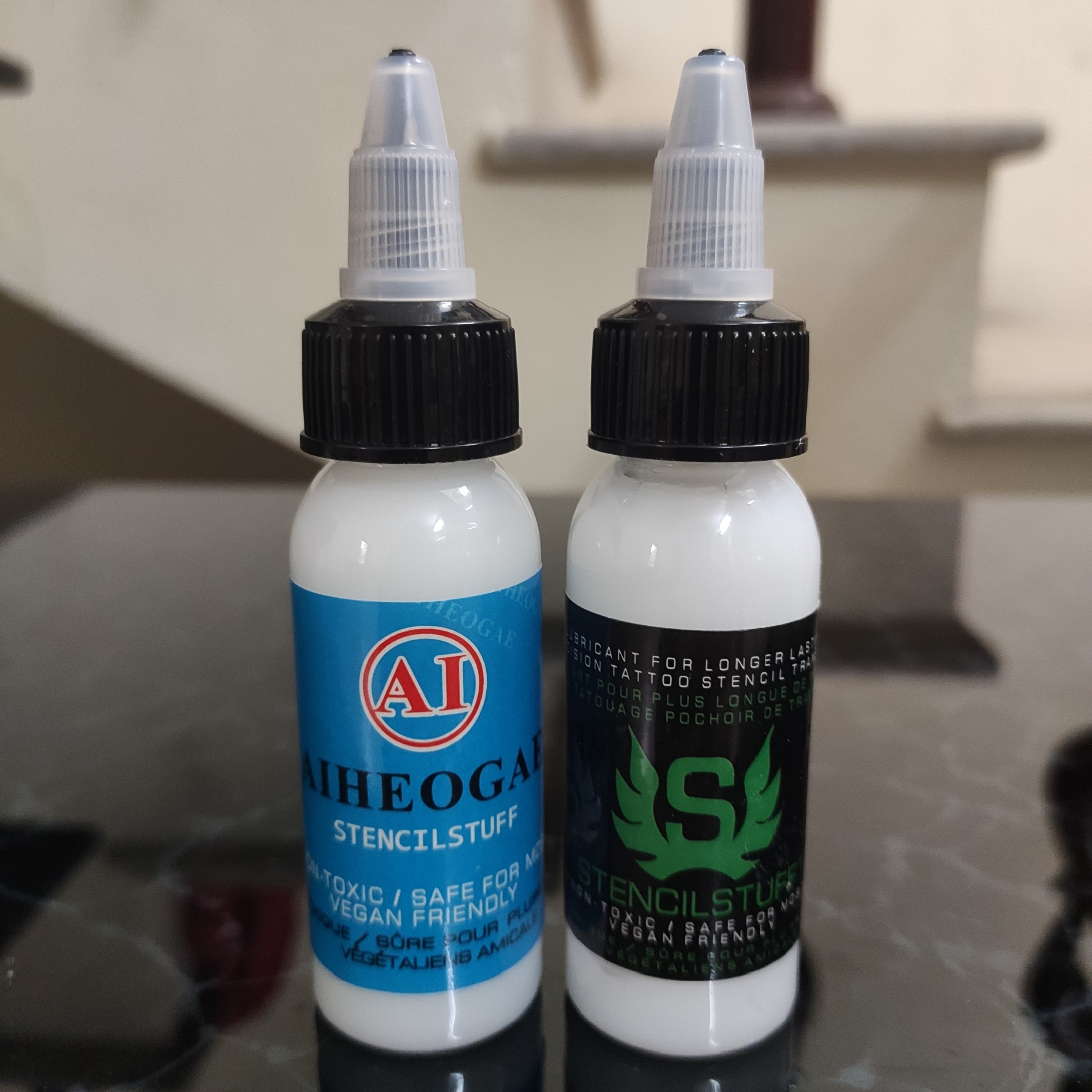 Cặp gel scan in hình xăm Aiheo Gae + Stencil Stuff ( 30 ml / 1 chai )