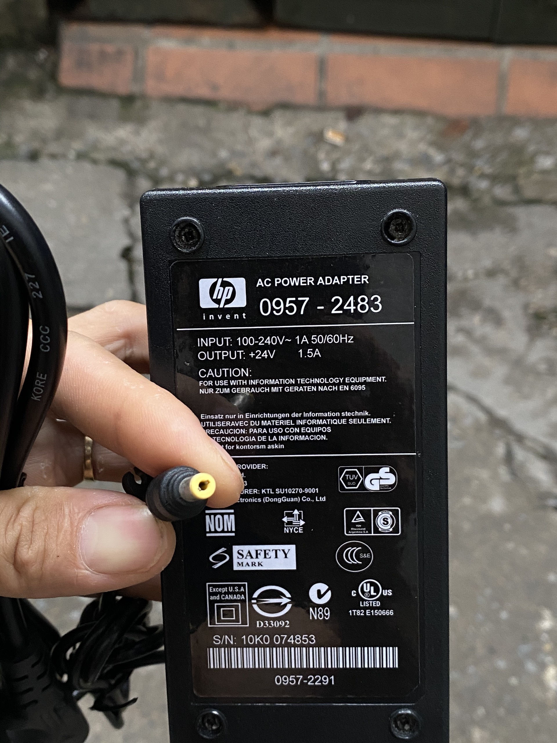 Cục nguồn máy Scan HP 24V 1500mA