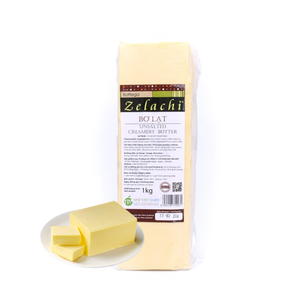 [Freeship + Quà Tặng 10k ](GIAO HÀNG NHANH 4H/HỎA TỐC CHỈ GIAO HCM) Bơ lạt Zelachi Bottega unsalted butter 1kg