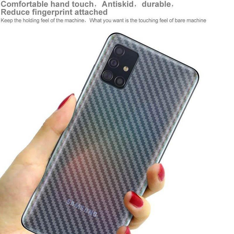 Miếng dán vân Carbon mặt lưng cho Samsung Galaxy A21S Chống Bám Vân Tay