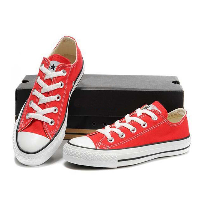 [HCM]Giày Sneaker Cổ Thấp CVS Nam Màu Đỏ Tươi