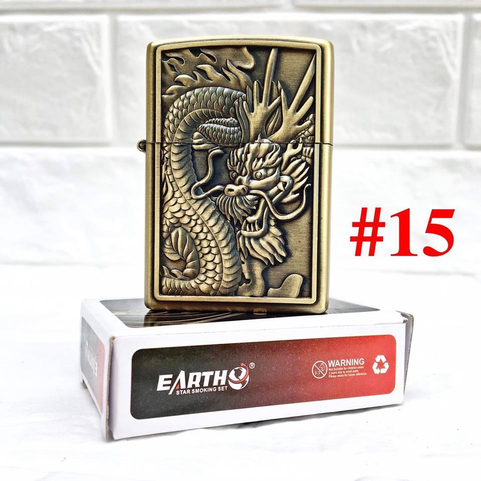BẬT LỬA ZIPPO HÌNH RỒNG NỔI #15 - (XÀI XĂNG) - Phú Hiển Store