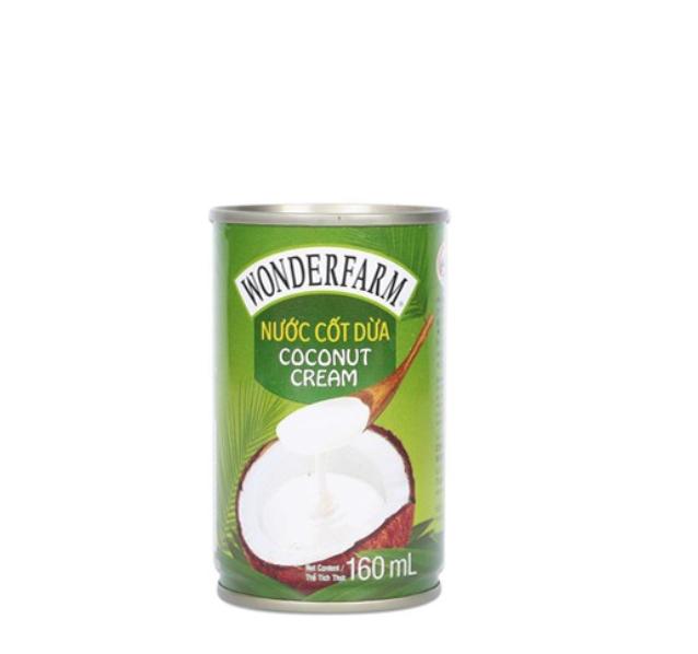 Nước Cốt Dừa Wonderfarm Lon 160ml