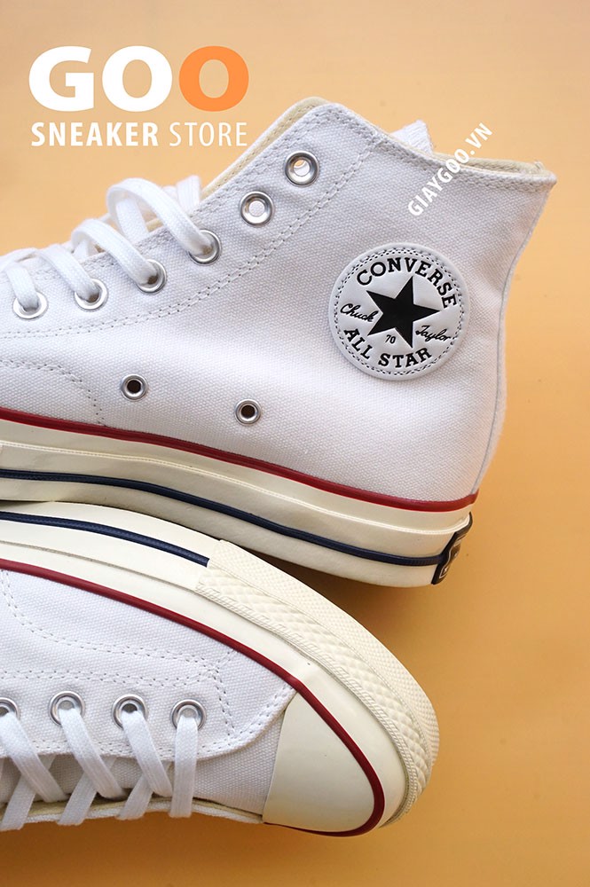 [ HÀNGREP ] Giày Sneaker Converse 1970s Trắng Cao Cổ