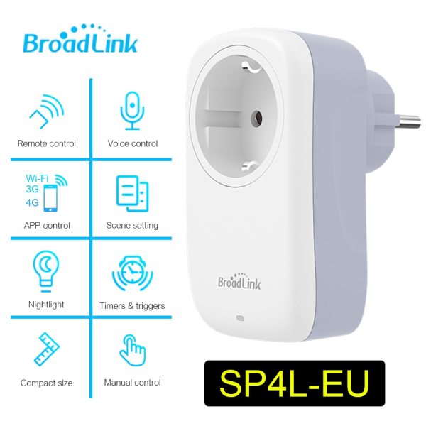Ổ cắm thông minh wifi Broadlink SP4L-EU 16A Chính hãng mới 100% - Bảo hành 12 tháng