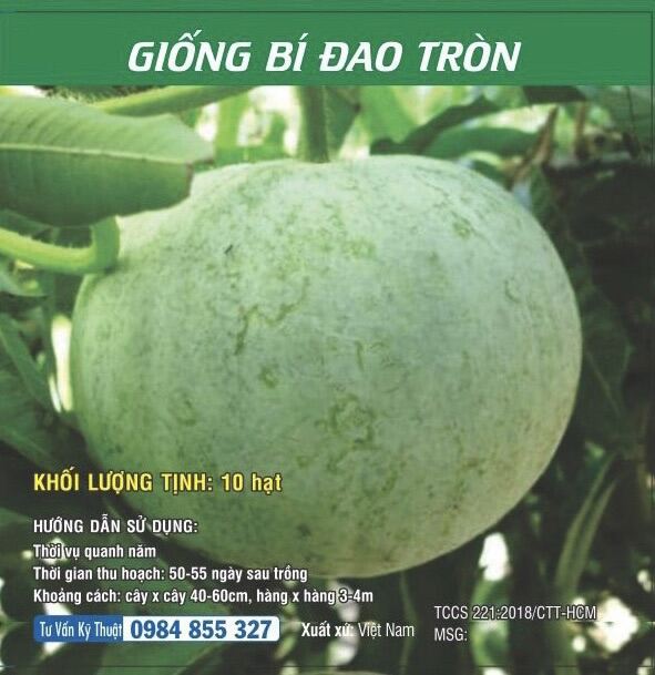 [SALE] Giống Bí đao tròn - HGVT1