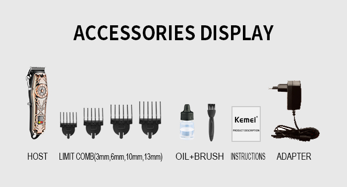 [HCM]Tông Đơ Cắt Tóc Mẫu Đẹp Kemei 2617