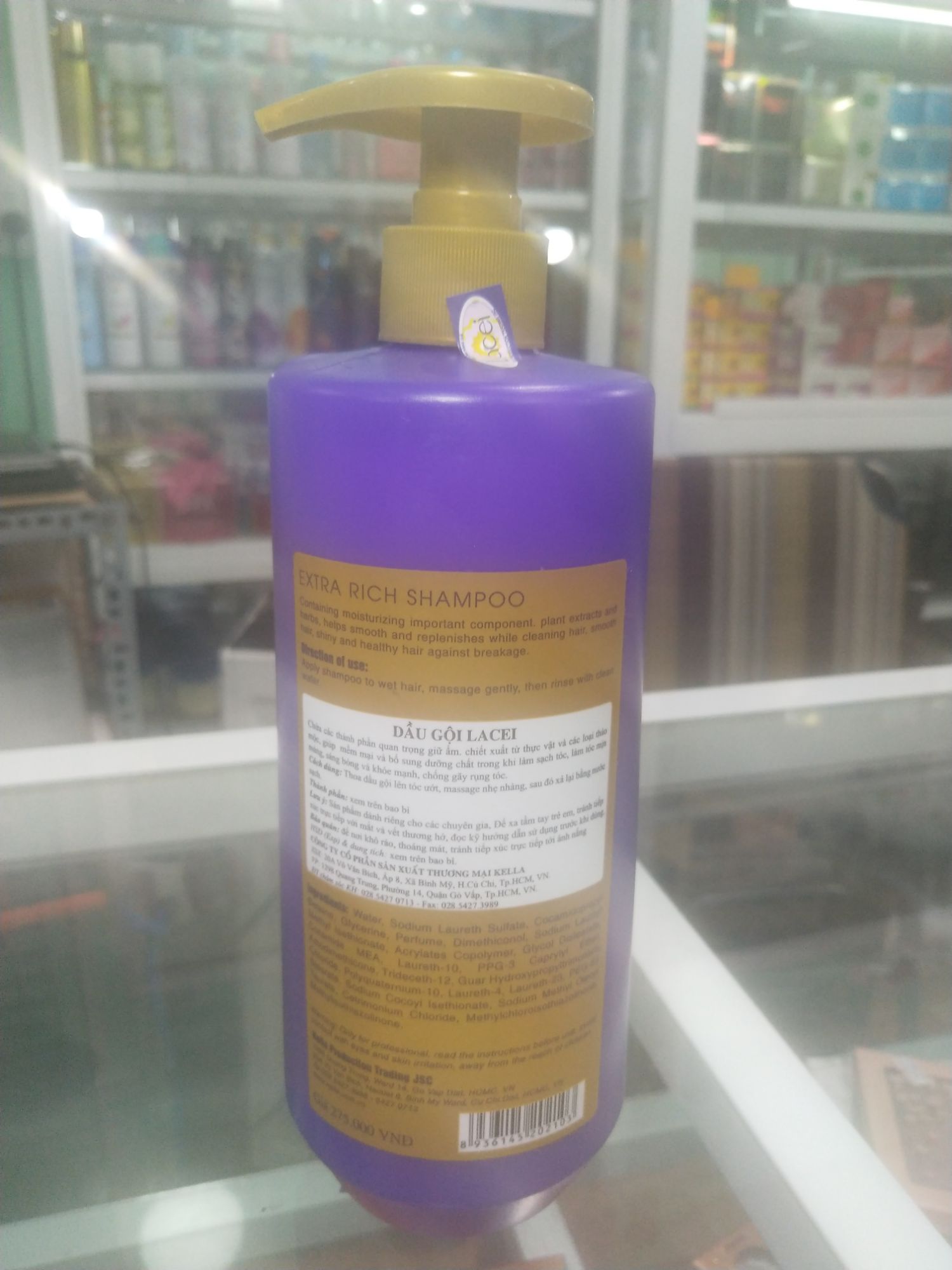 [HCM]DẦU GỘI TÓC SIÊU MƯỢT LACEI TÍM 800ML