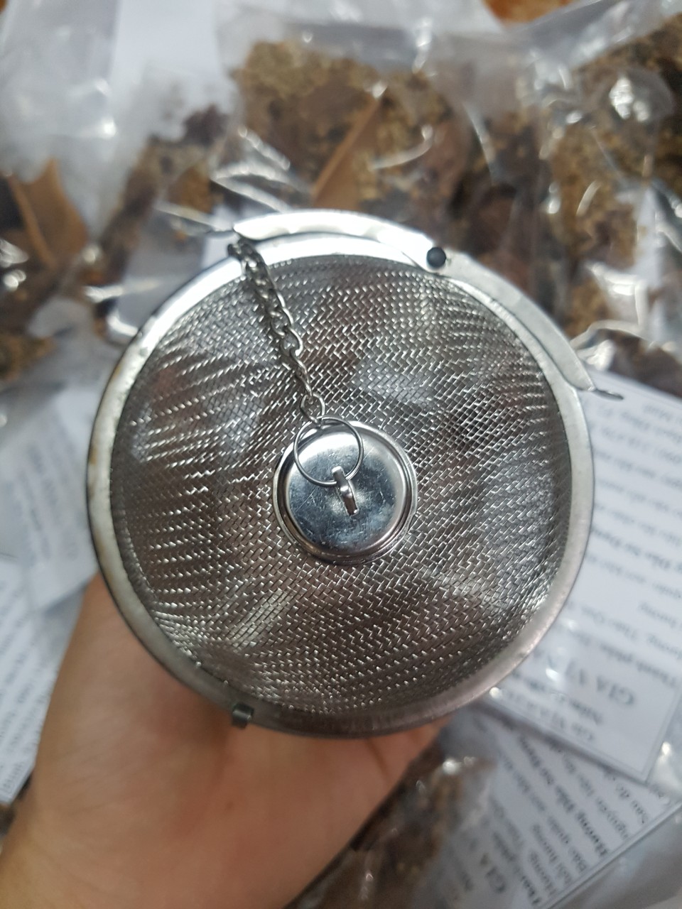 Lồng INOX đựng gia vị Phở viền nhỏ